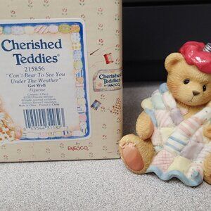 Cherished Teddies "Can't Bear To See You Under the Weather" Get Well Figure